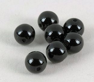 Perlen schwarz 8mm 35 Sück